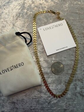 Love AERO Gold-Tone Men’s Chain Necklace